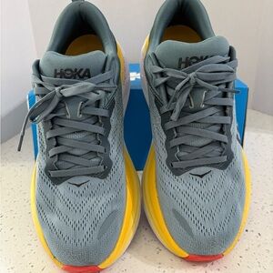 Hoka Men's Athletic Shoes in Blue and Yellow